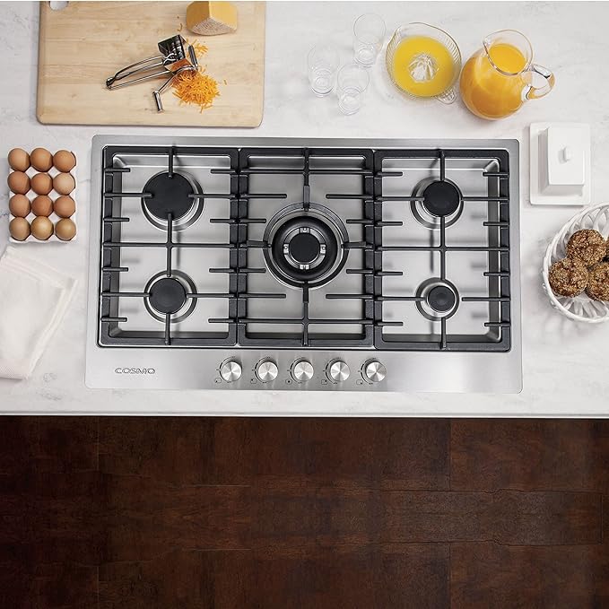 Deli Kit Dk258 A07 34 Inch Gas Cooktop Gas Hob Stovetop 5 Burners