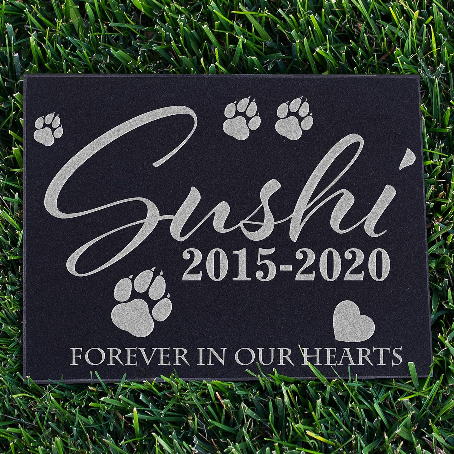 personalized pet garden stones