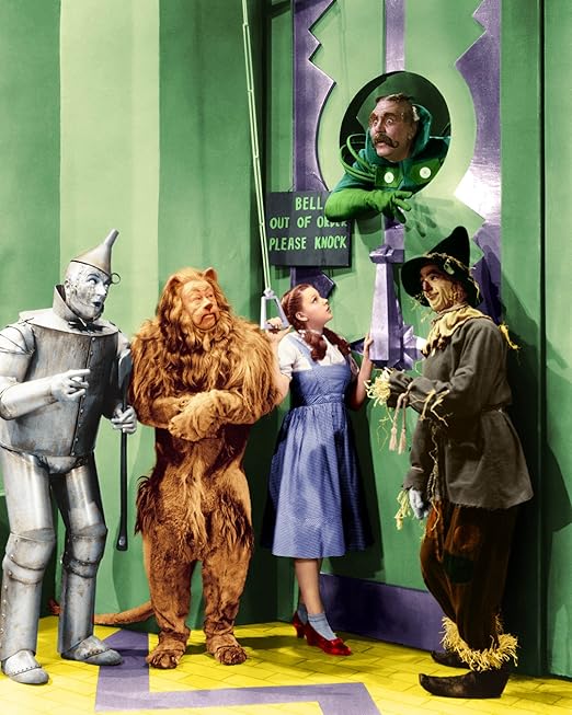 Amazon Com Old Tin Sign The Wizards Door Garland Judy Wizard Of