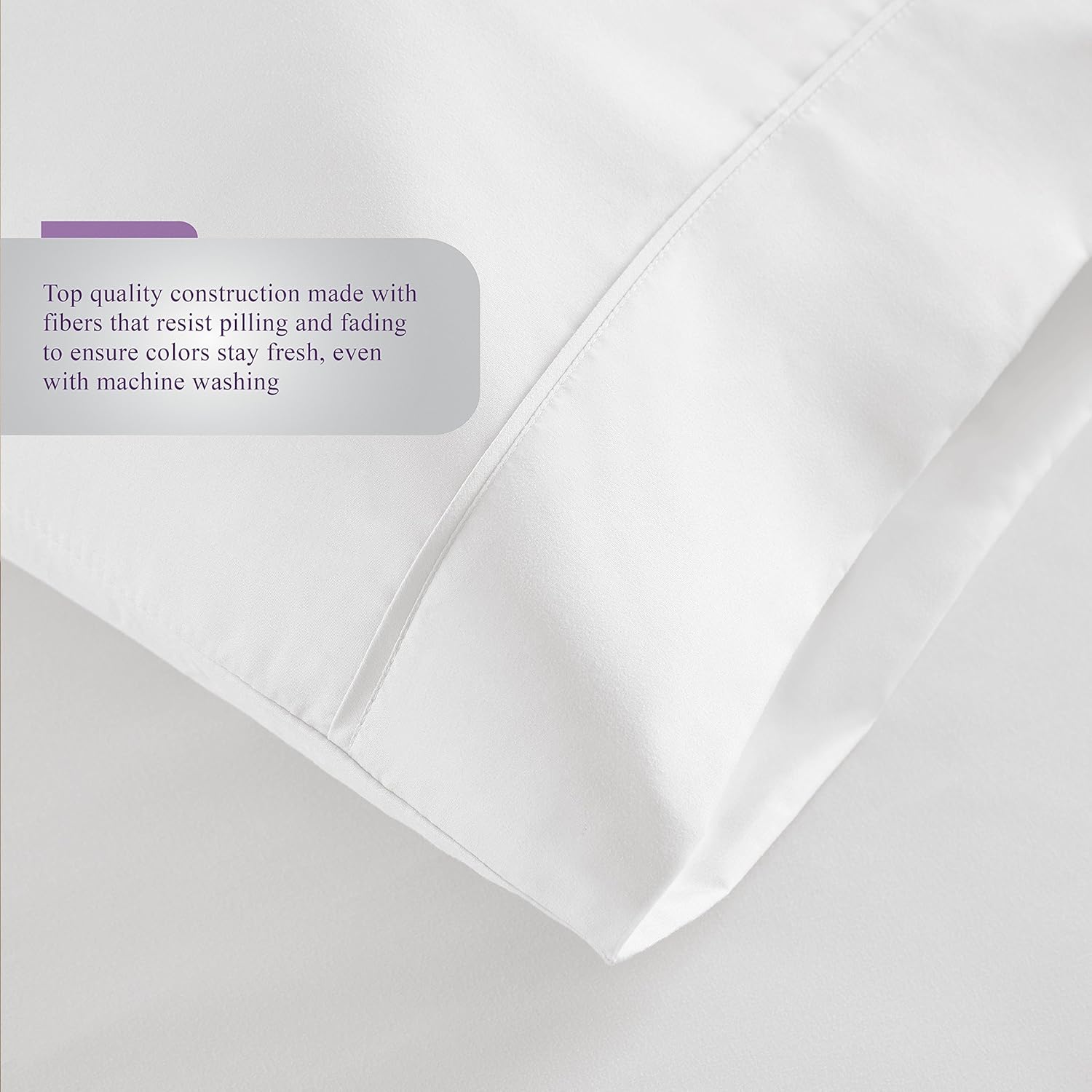 HC Collection Bed Sheets Set, HOTEL LUXURY 1800 Series Platinum Collection Bedding Set, Deep Pockets, Wrinkle & Fade Resistant, Hypoallergenic Sheet & Pillow Case Set (Queen, White): Home & Kitchen