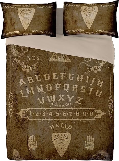Ouija Board Kingsize Bed Duvet Pillow Bed Linen Set Officially
