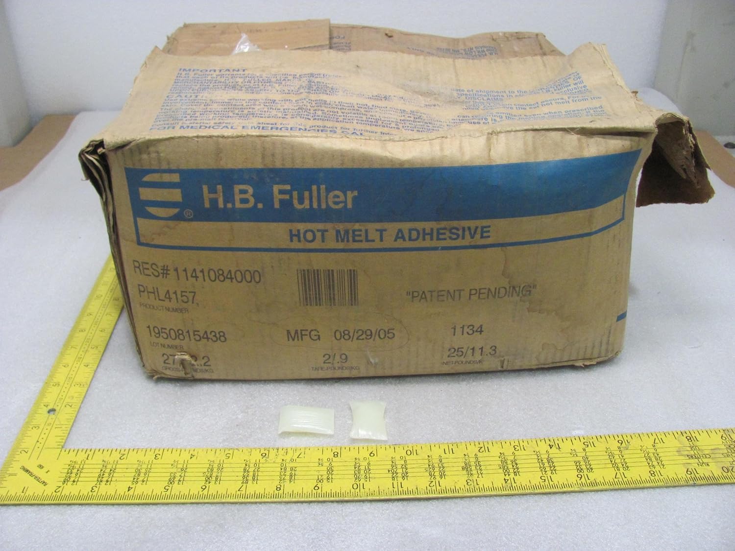 HB FULLER PHL4157 HOT MELT ADHESIVE 25LBS T9527 Industrial Products