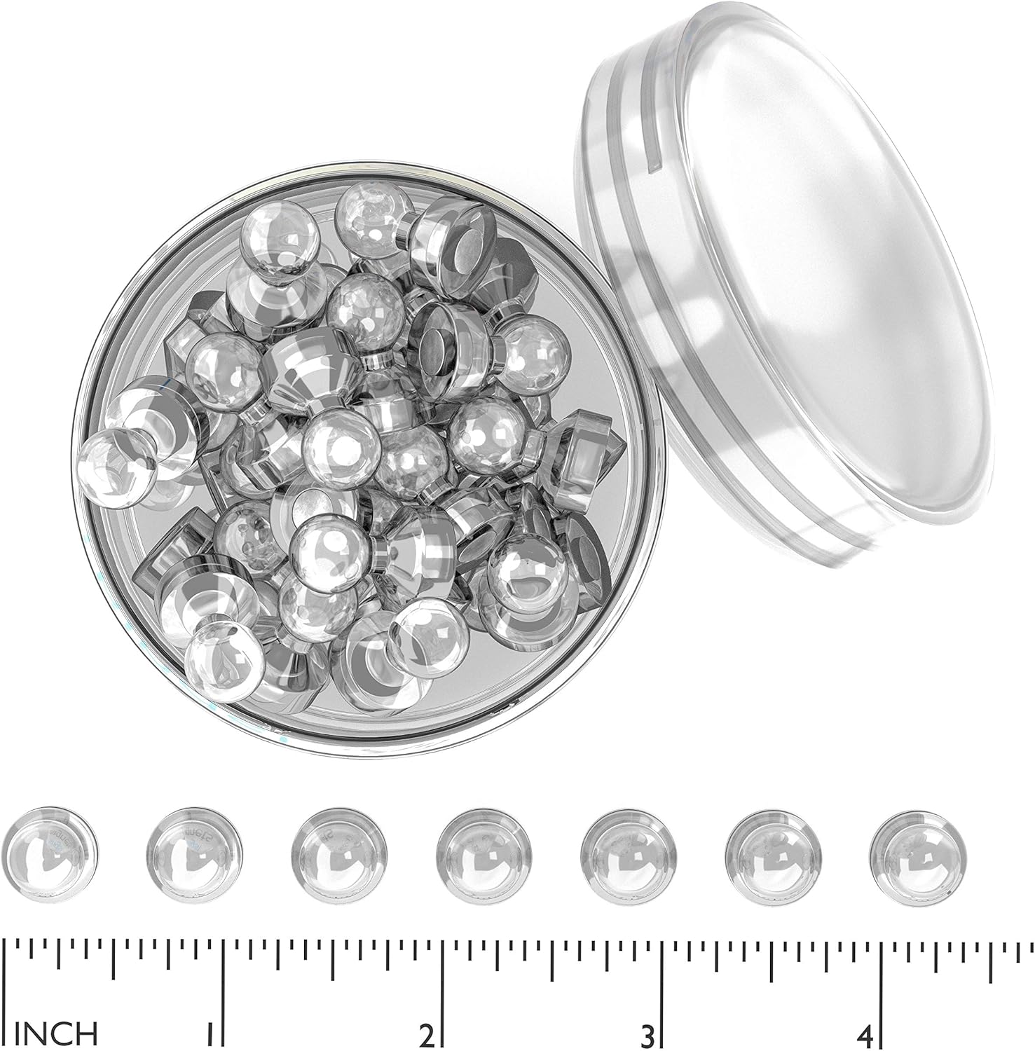 WowThings! Push pin (14 pcs pack clear) Amazon.co.uk