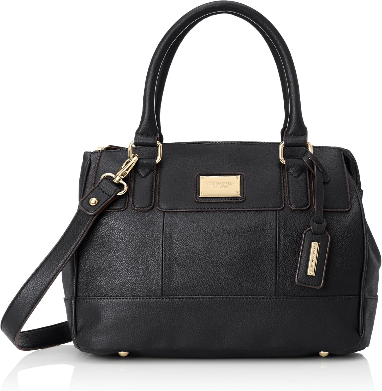 Tignanello Social Status Satchel Convertible Shoulder Bag, Black/Black