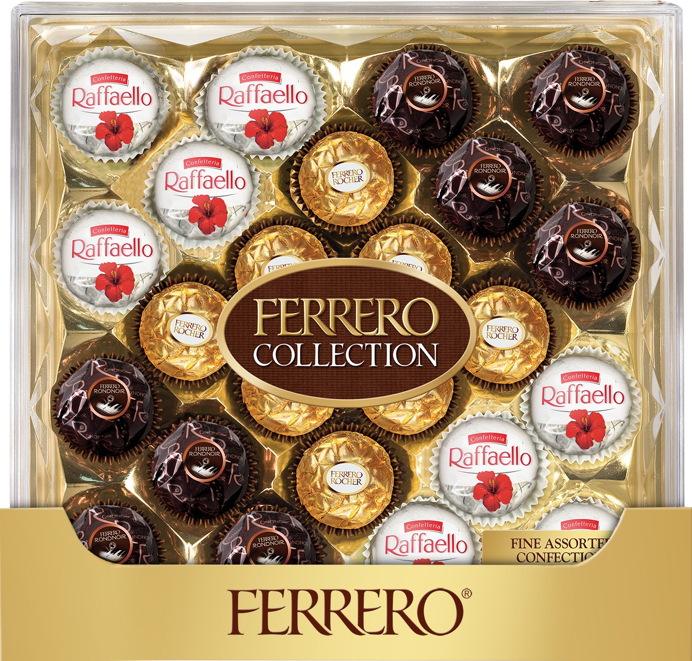Ferrero Rocher Fine Hazelnut Chocolates, 48 Count Flat, 21
