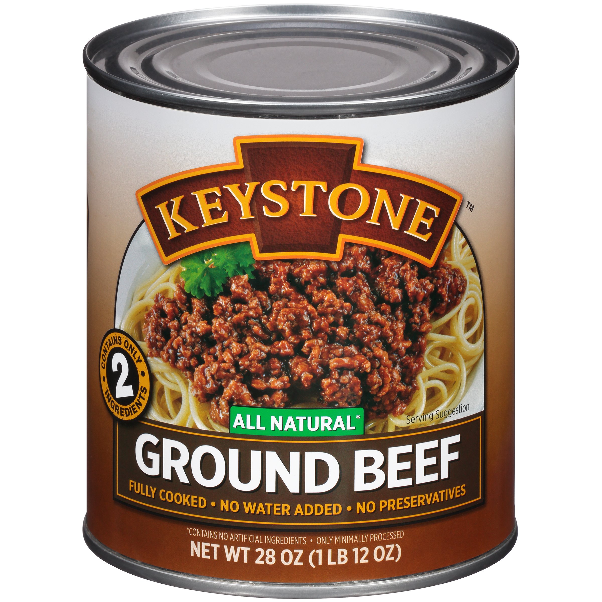 Keystone Meats All Natural Canned Beef, Ground, 14 Ounce Grocery & Gourmet Food