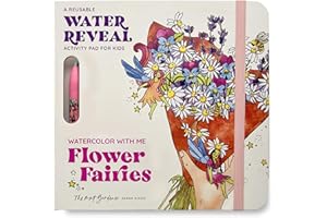 Watercolor with Me: Flower Fairies: A Reusable Water Reveal Coloring Book for Kids Featuring Flowers and Fairies