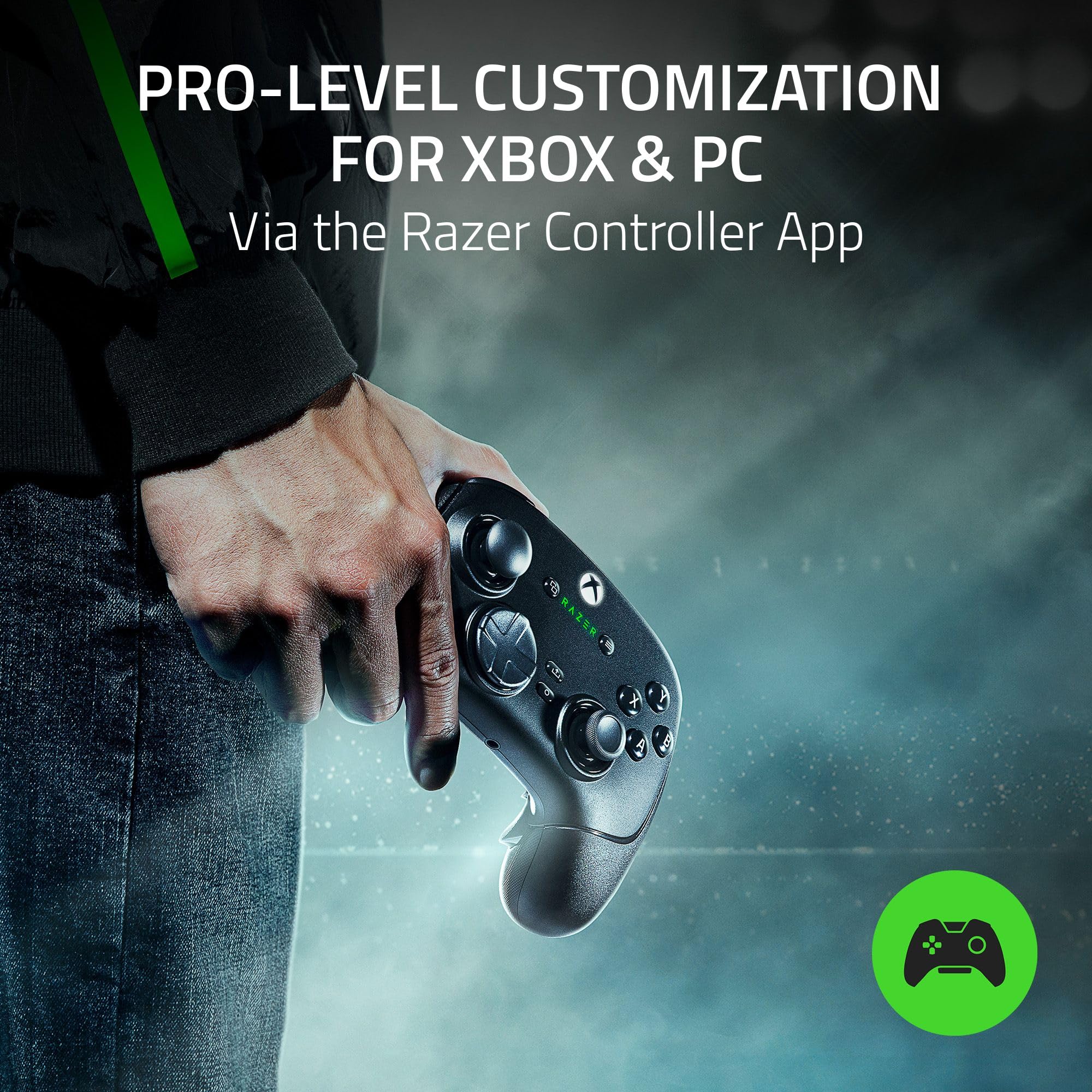 Razer Wolverine V3 Pro Wireless Gaming Controller: Licensed for Xbox Series X|S, Xbox One, Windows PC - 6 Remappable Buttons - Fast Triggers - Customizable Thumbsticks - Wired Tournament Mode - Black