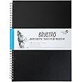 BRUSTRO Wiro Bound Artists Sketch Book, A3 Size, 120 Pages, 160 Gsm A3 Wiro