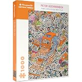 Pomegranate 1000-Piece Puzzle for Adults, Volkswagon Art by P. Aschwanden | Matte finish, snug fit, 20x29" jigsaw puzzle, 1960s art, car parts, Peter Aschwanden's The Exploded Beetle