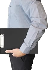 Rapesco 1520A Business Pack: 10 A4+ Clipboards Black Foldover view 3