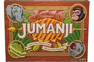 Spin Master Games, Jumanji 30th Anniversary Edition, The Classic Thrilling Adventure Family Board Game Based on The Action-Comedy Movie, Updated Jungle Challenges, 2-4 Players, for Ages 6 & Up