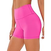 CRZ YOGA Naked Feeling Biker Shorts 4'' - High Waist Yoga Workout Running Gym Spandex Womens