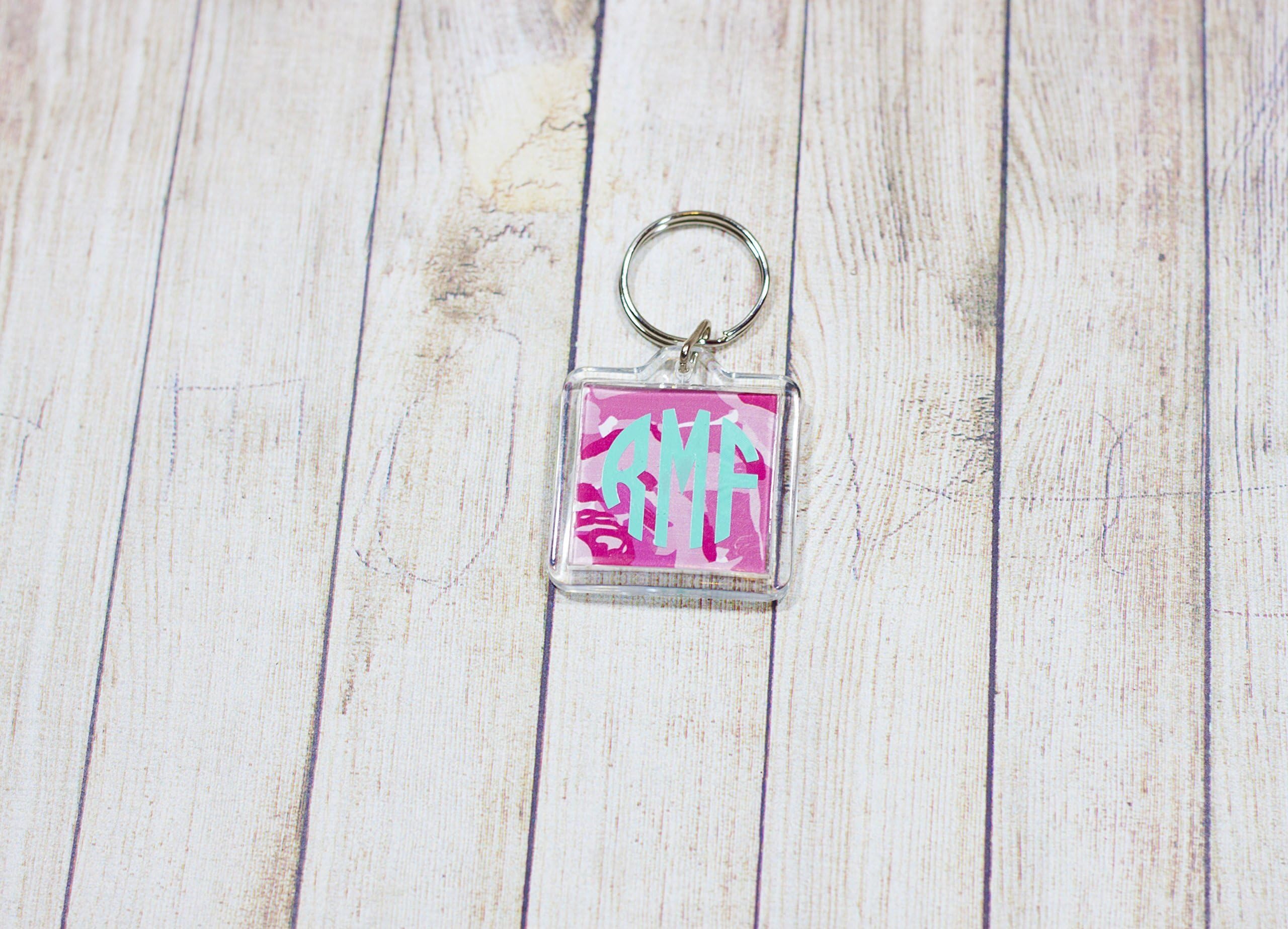 Monogram Acrylic Keychain
