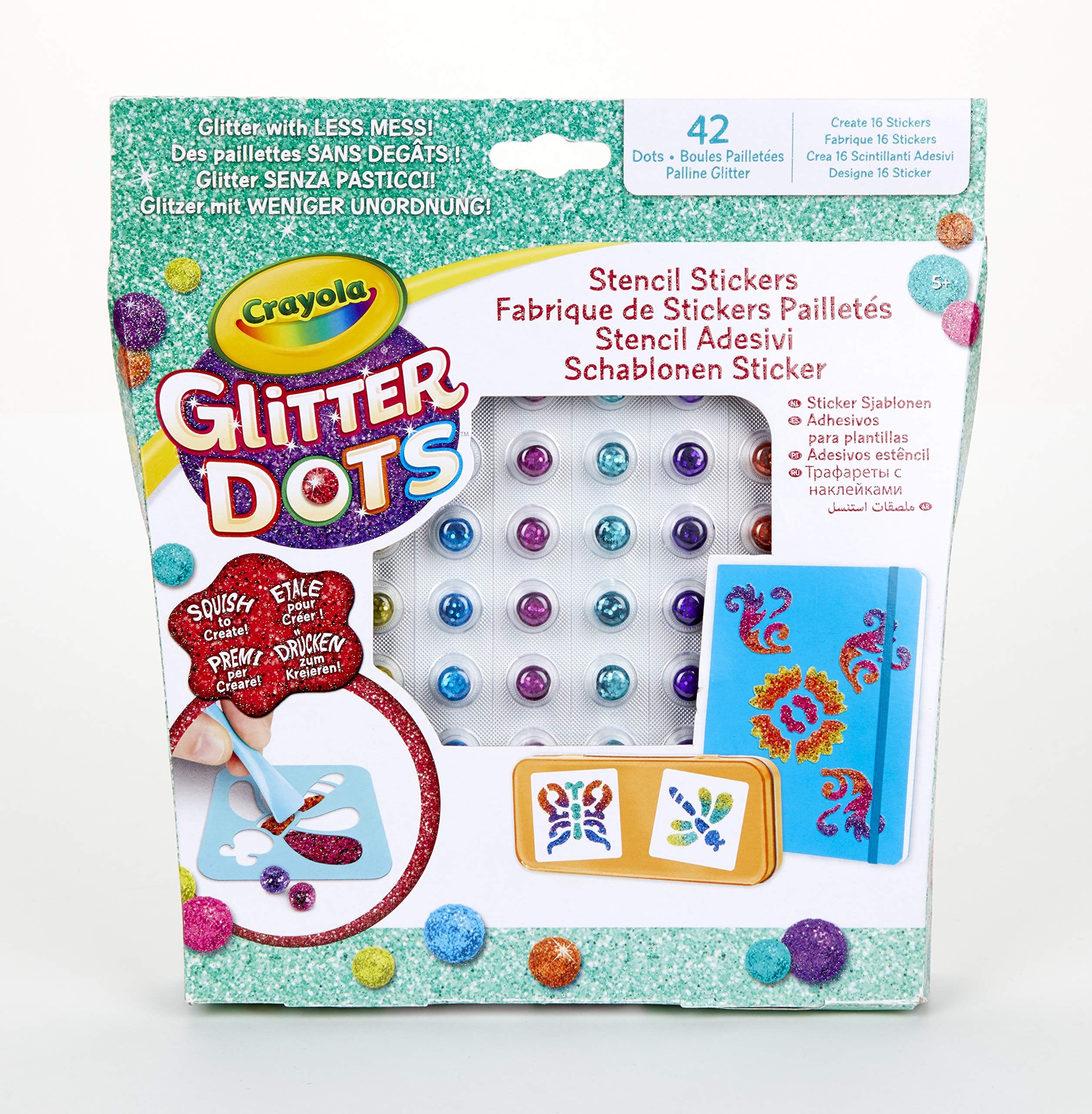 Crayola Glitter Dots Stencil Stickers — image 1