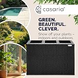 CASARIA Large Tall Rattan Flower Pot Planter with 3 Inner Pots 83x30.5x60 cm view 4