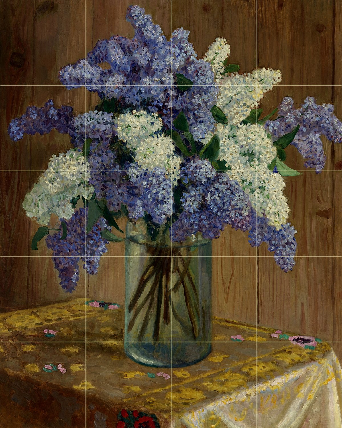 Lilacs by N.Belsky Glass vase Table Tile Mural Kitchen Backsplash Marble Ceramic - 第 55/58 張圖片