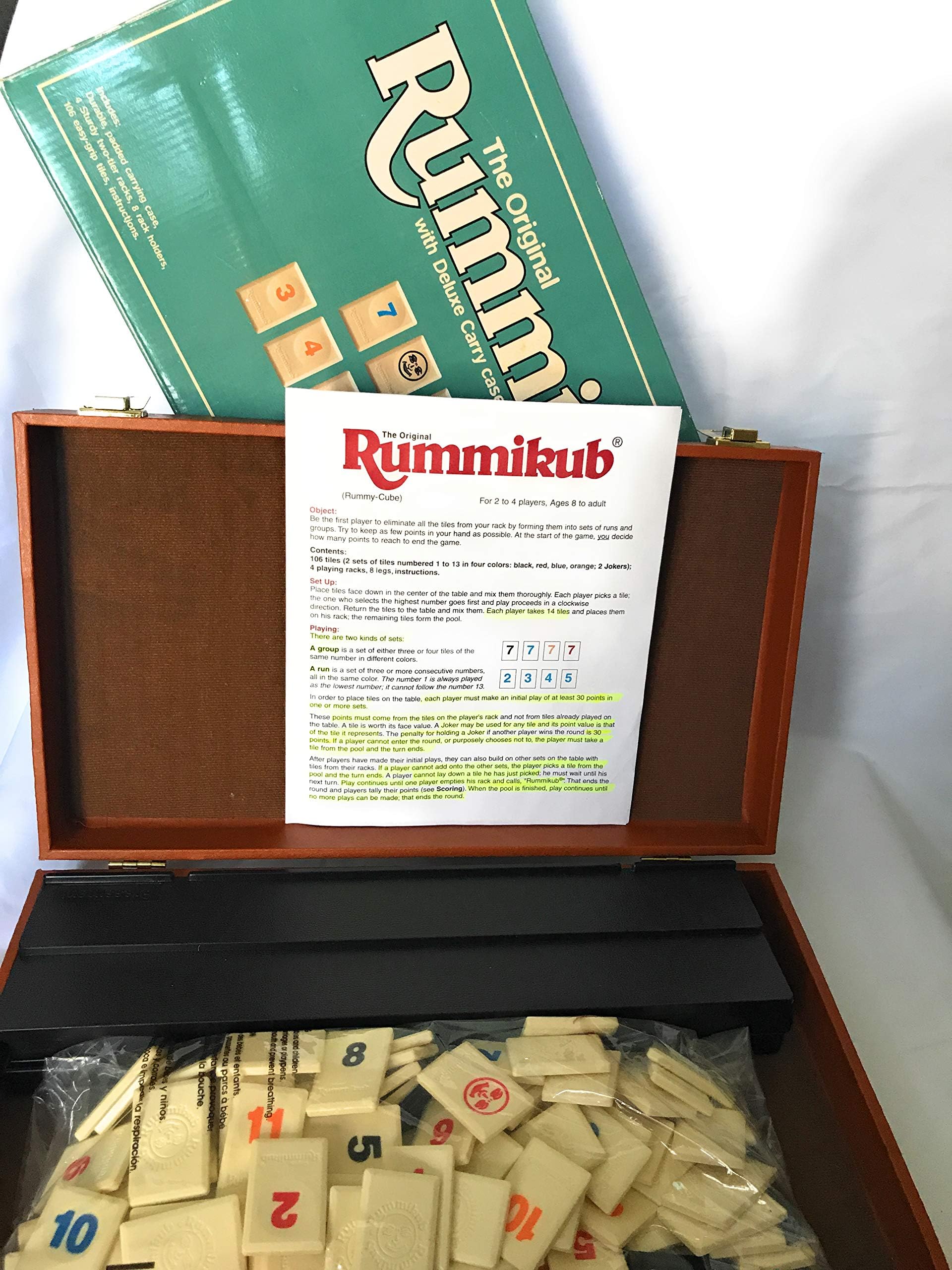 Rummikub Board Game 1997 Edition by Pressman