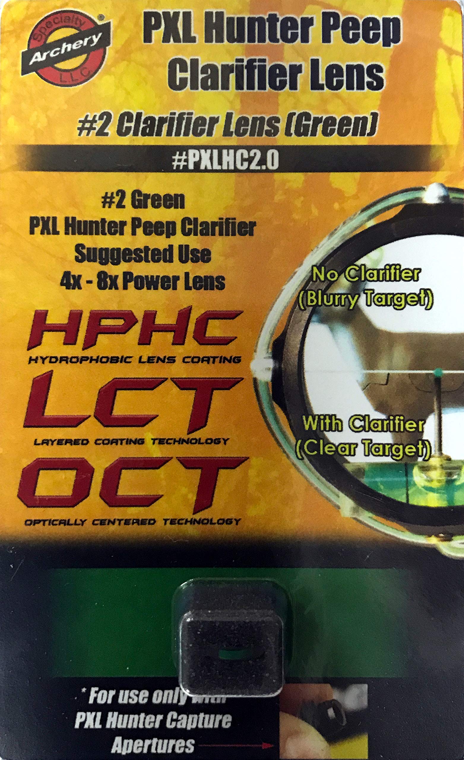 Photo 1 of Specialty Archery #2.0 Green PXL Hunter Peep Clarifier Lens - PXLHC2.0