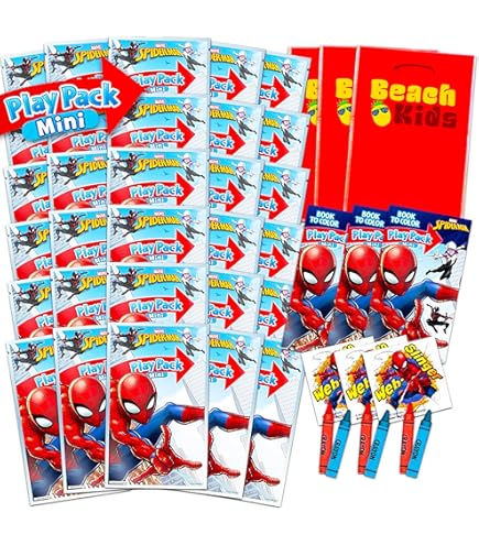 Set 12 Libri Da Colorare Marvel Spiderman – Inchiostro Magico Imagine Ink, Bomboniere Per Feste Supereroi