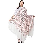 Exotic India Hare Ram Hare Krishna Prayer Shawl from Banaras | Poly Cotton Religious Clothes