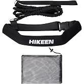 Hikeen Swimming Training Belt - 4M Tether for Swim in Place, Stationary Harness, Aquatic Resistance Belt