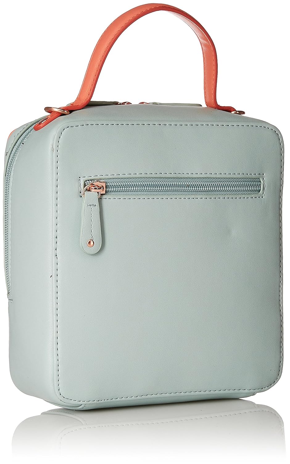 caprese norma women's sling bag (peach, off-white and blue) ()