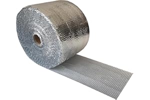 UBmove USA Reflective Insulation Roll, Bubble Insulation Roll for Summer Heat, Bubble Pack , 12" Width x 125' Length, Reflective for Colder Climates