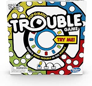Trouble Board Game for Kids Ages 5 and Up 2-4 Players