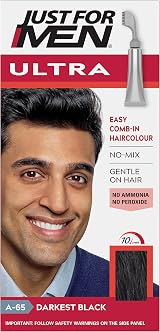 Just For Men Autostop Darkest Black Hair Colour A65 Short Hair
