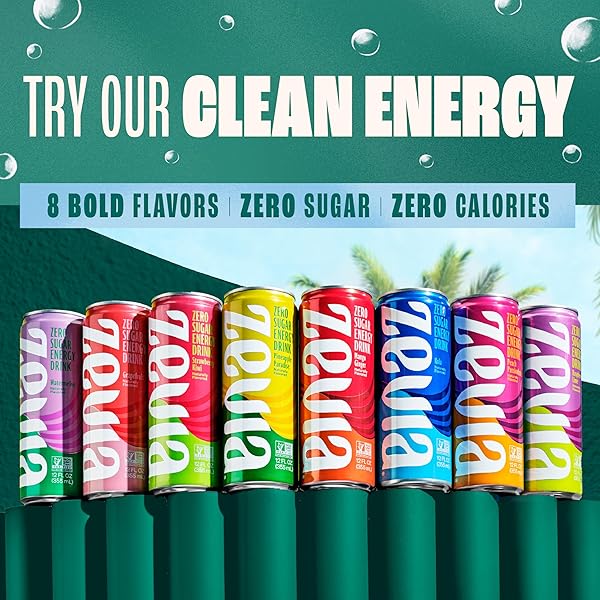 ZEVIA ZERO SUGAR SODA, STRAWBERRIES AND CREAM, 12 OZ CANS (6-PACK) – CAFFEINE FREE, NATURALLY SWEETENED, NO CALORIE SODA – NON-GMO PROJECT VERIFIED, GLUTEN-FREE, VEGAN