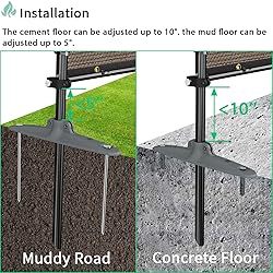 SunnyRoyal 5' x 2' Privacy Fence Screen with Iron