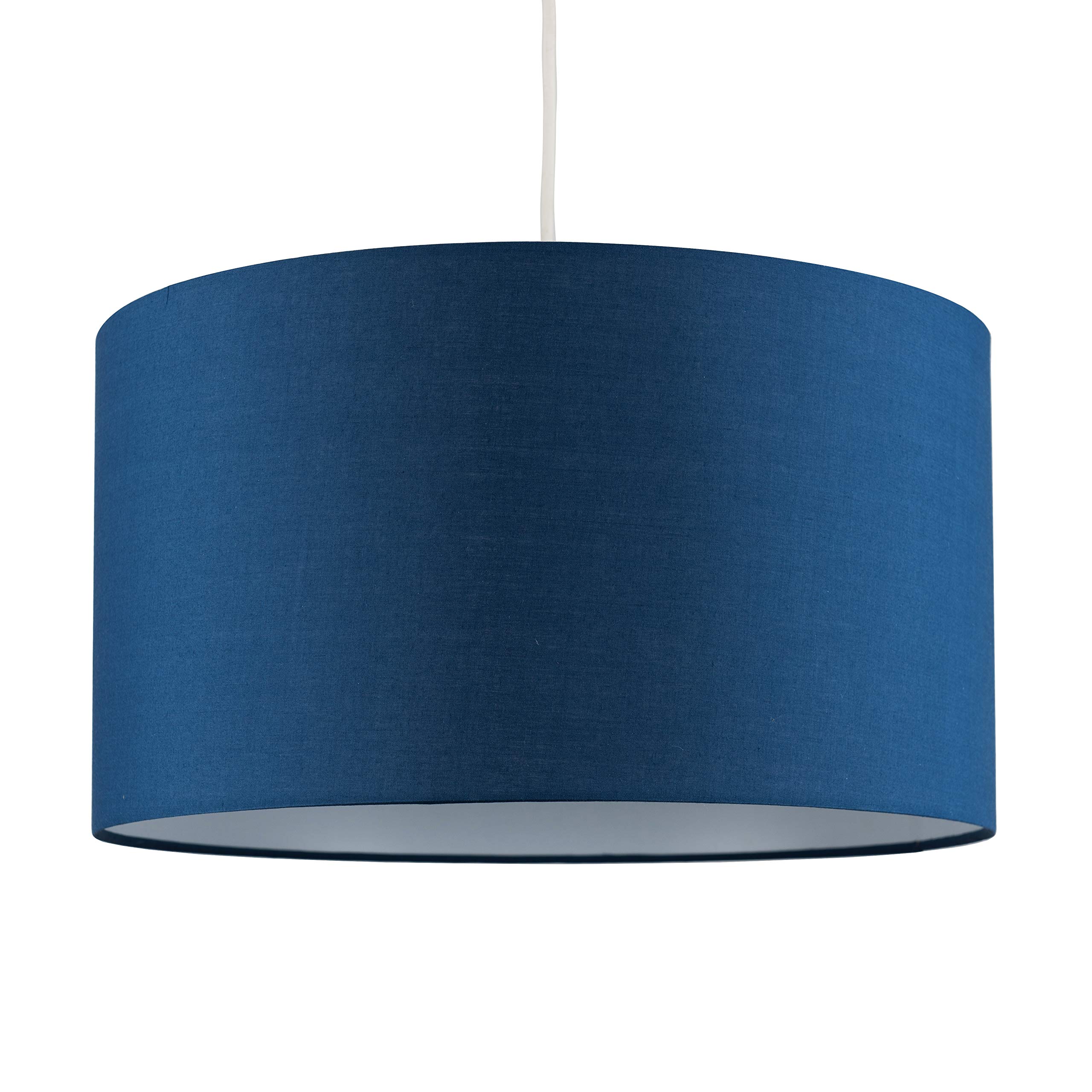 MiniSun Extra Large Modern Navy Blue Cylinder Ceiling Pendant/Table