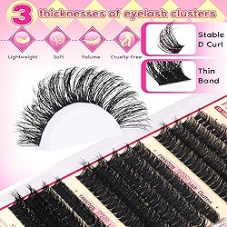 Lash Clusters Kit Thick Lash Extension Kit D Volume