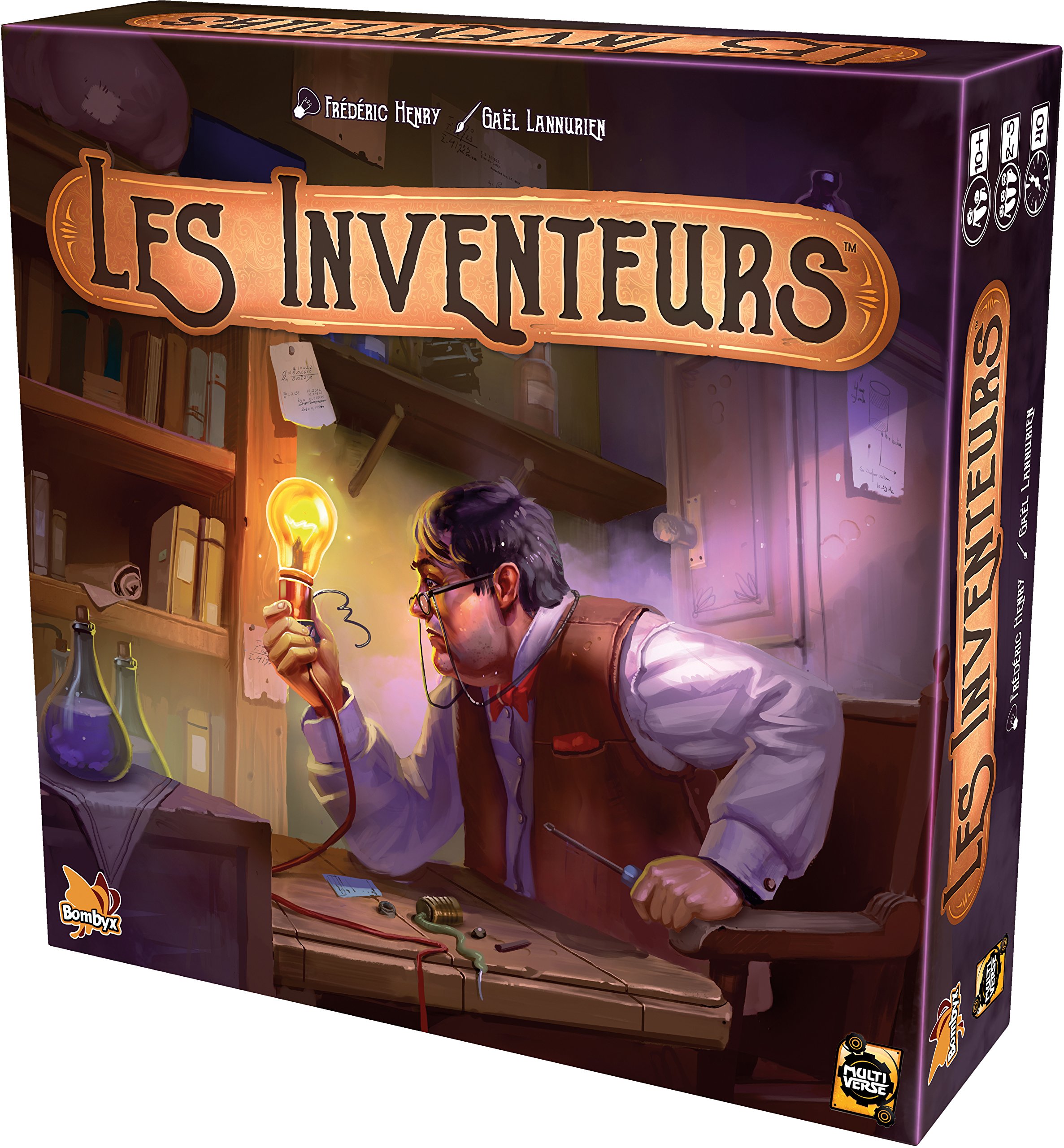 Asmodee Bombyx | The Inventors | Board Game | Ages 10+ | 2-5 Players | 40 Minutes