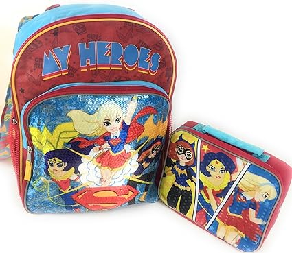 wonder woman backpack and lunchbox