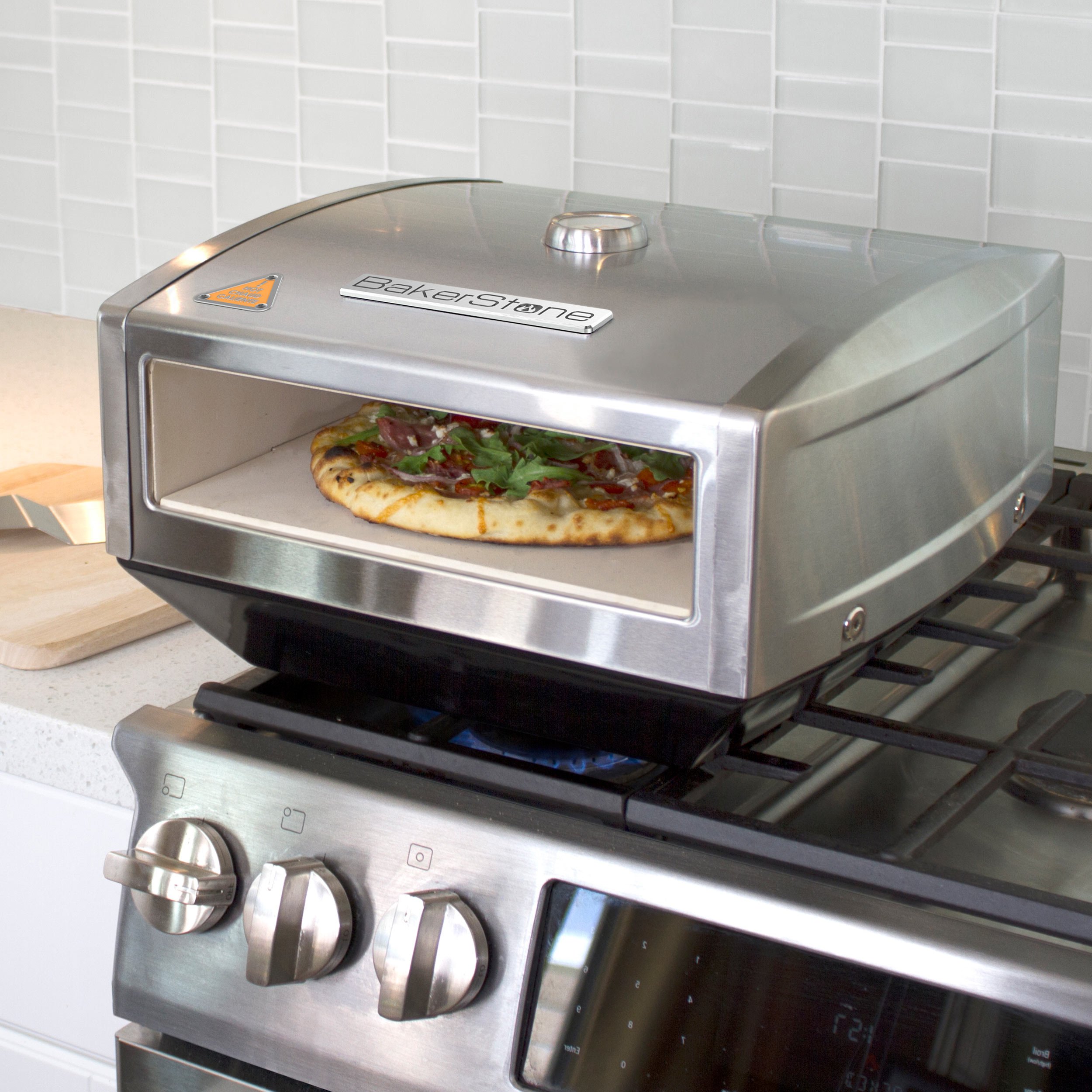 BakerStone Pizza Box, Gas Stove Top Oven (Stainless Steel)