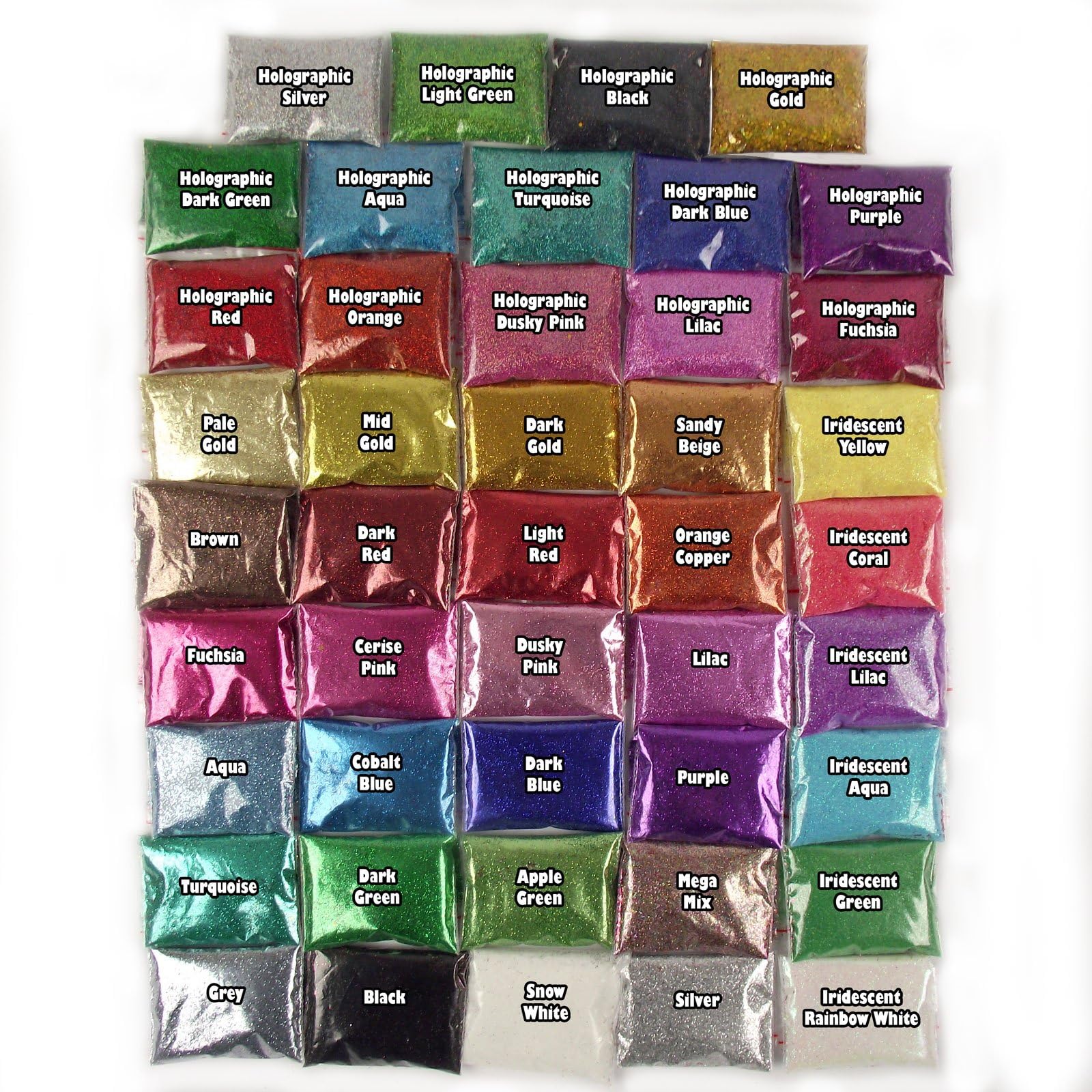 25g Single Packet of Ultra Fine Glitter in One Colour (Iridescent Lilac)