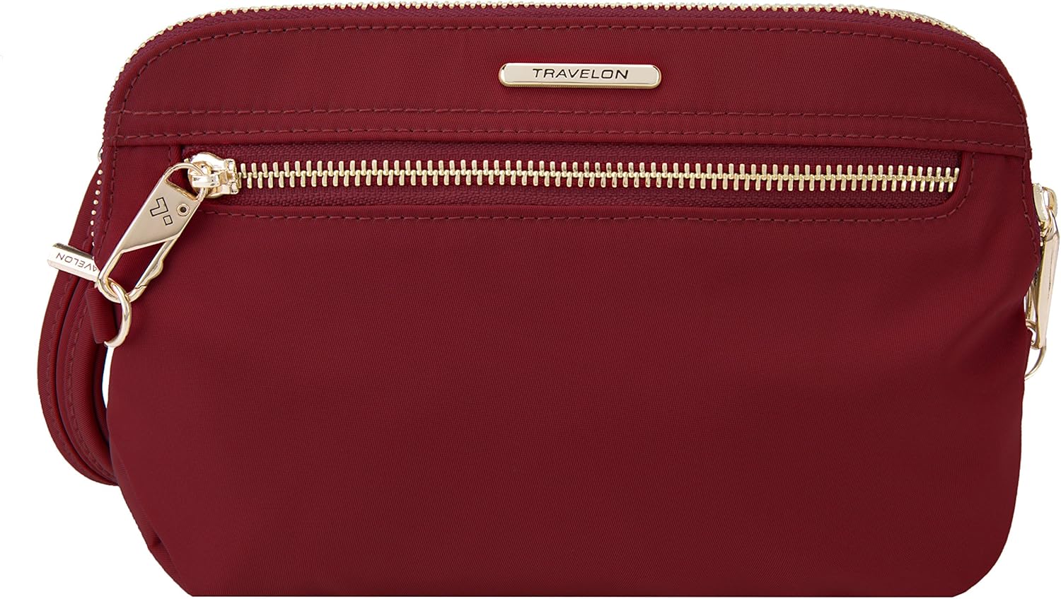 Garnet One Size Travelon 43202 240 Anti Theft Tailored Convertible Crossbody Clutch Mimbarschool Com Ng