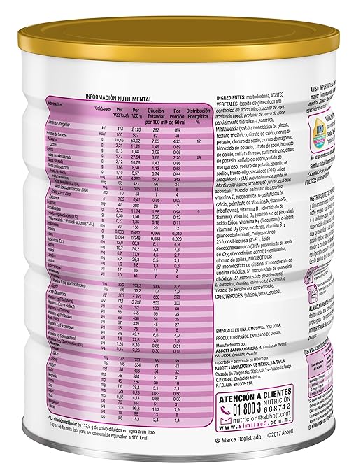 Similac Total Comfort Leche Para Etapa 1 Formula Infantil En