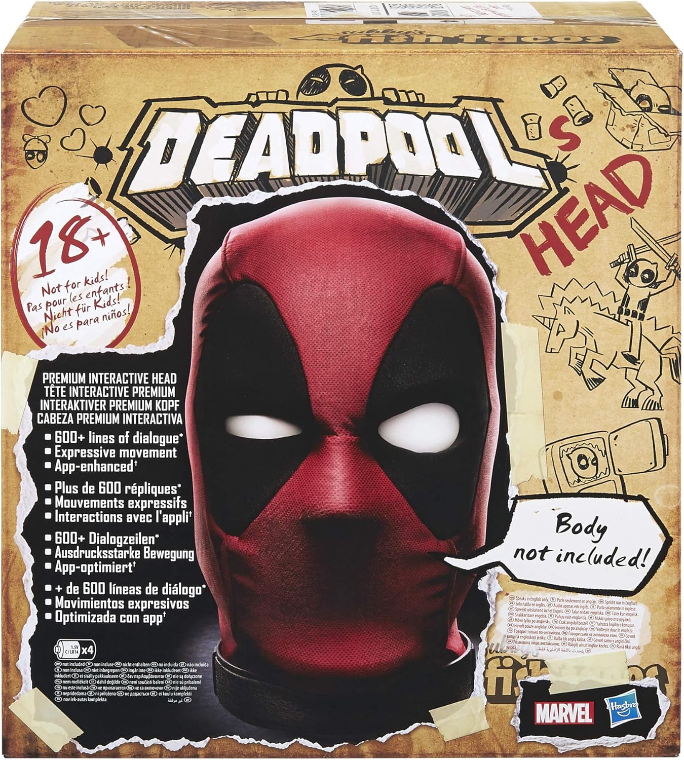 Cabeza interactiva Marvel Deadpool por 79,99€ ¡¡36% de descuento!!