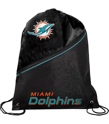 Amazon.com: FOCO Miami Dolphins NFL Drawstring Backpack with