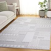 SAFAVIEH Trends Collection Area Rug - 9' x 12', Beige & Ivory, Modern Textured Design, Non-Shedding & Easy Care, Ideal for Hi