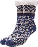Chaussettes Douillettes Avec Semelle Antidérapante ABS - Pour Femme, Intérieur - Picots Caoutchouc, Fourrure Peluche