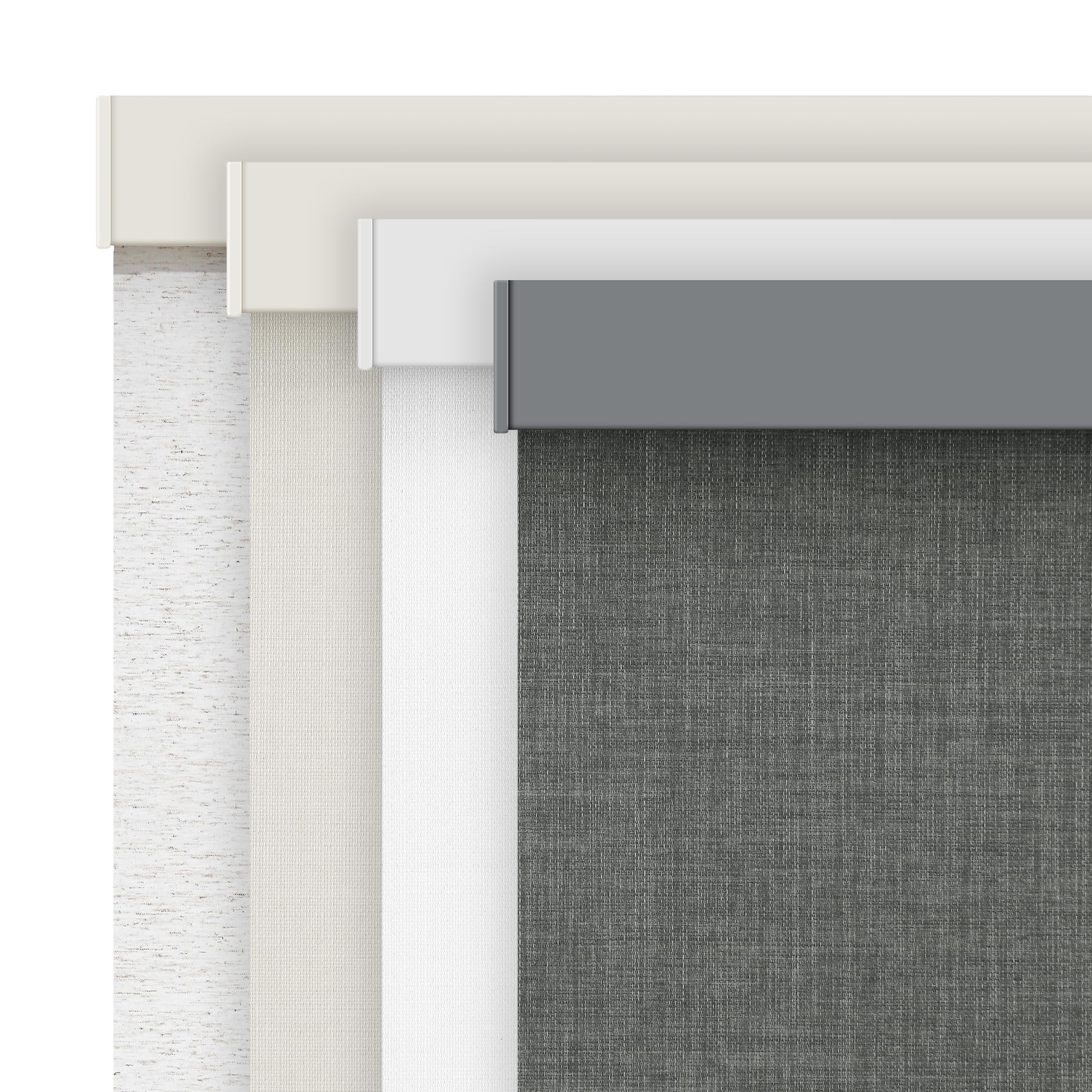 AOSKY Linen Roller Blinds Shades for Indoor Windows Pull Down Cordless Blackout Black Out Window Shade 28 Inch Blinds for Home Dark Grey Image