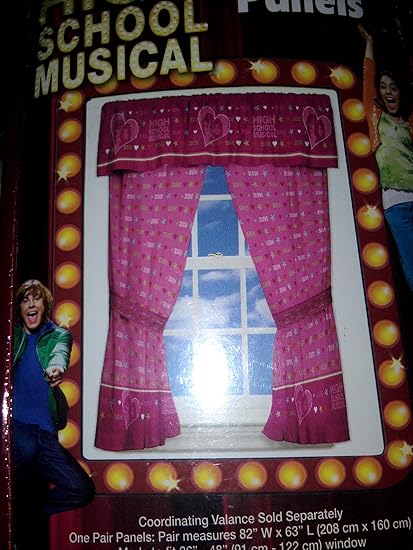 Amazon Com High School Musical Drapes Curtains Set Love S In The