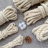 Nissary 20mm x 2m Cotton Rope Natural White Macrame Cord view 5