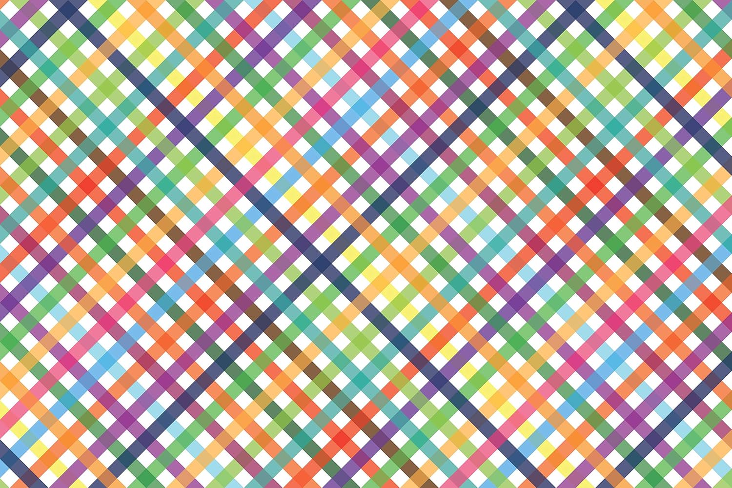 100yellow Check Print Gift Wrapping Paper For Birthday Christmas