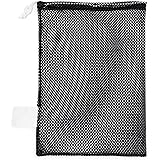 Champion Sports Mesh Sports Equipment Bag - Multipurpose Nylon Drawstring Sack with Lock and ID Tag for Balls, Beach, Laundry