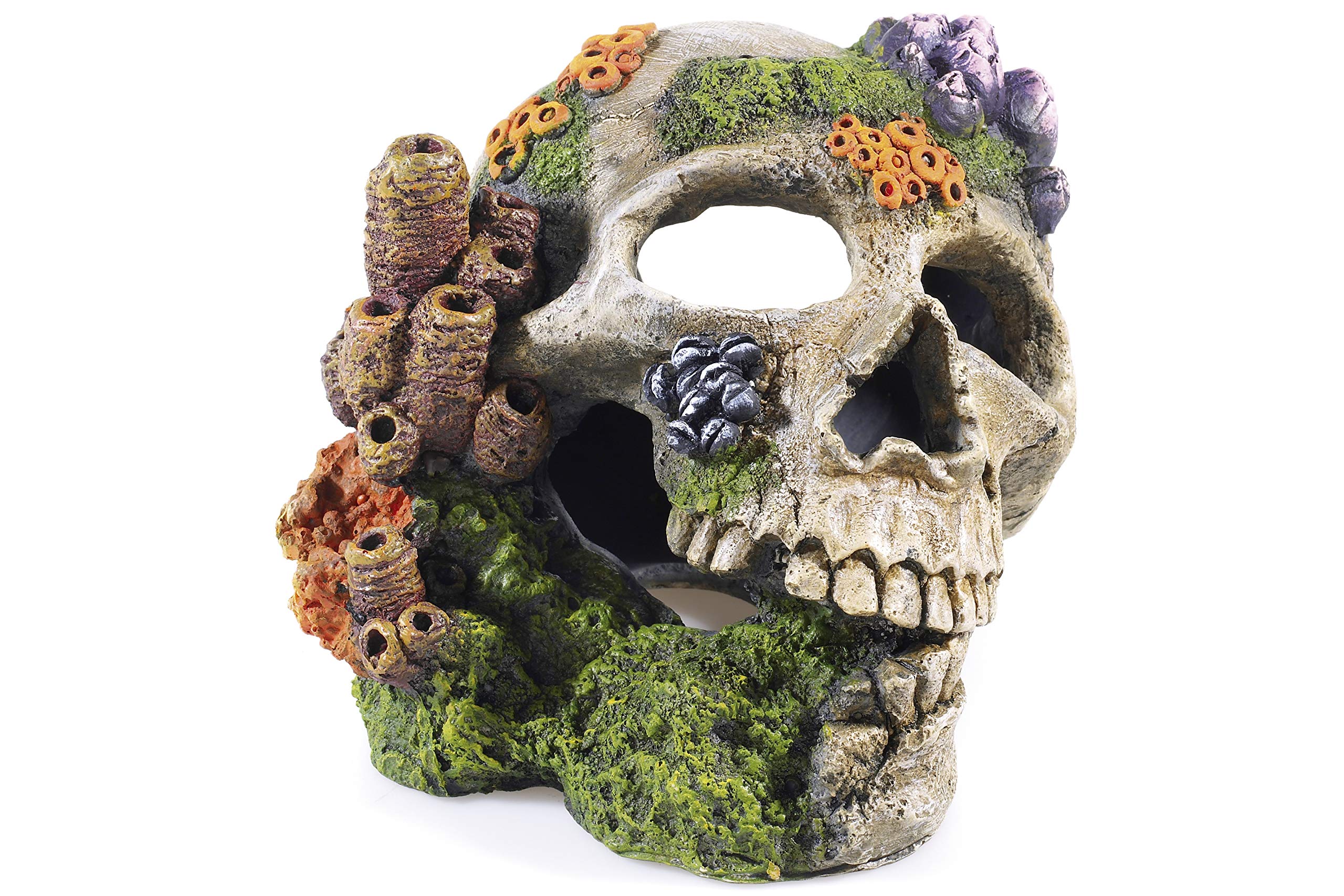 CLASSIC Polyresin Skull Aquarium Ornament 20cm